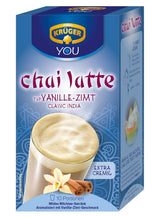KRÜGER YOU Chai Latte Vanille Cannelle, préparation instantanée pour boissons lactées, aromatisée à la vanille et à la cannelle, 250 g (10 sachets de 25 g)