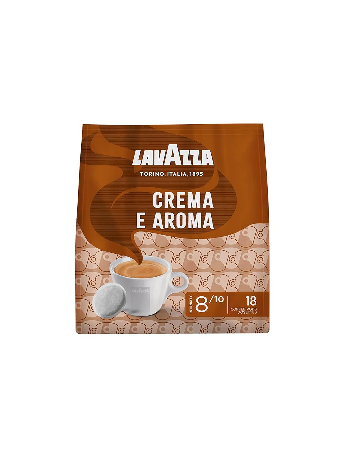 Lavazza Crema E Aroma, goût crémeux et aromatique, Röstung moyen, 18 Pads
