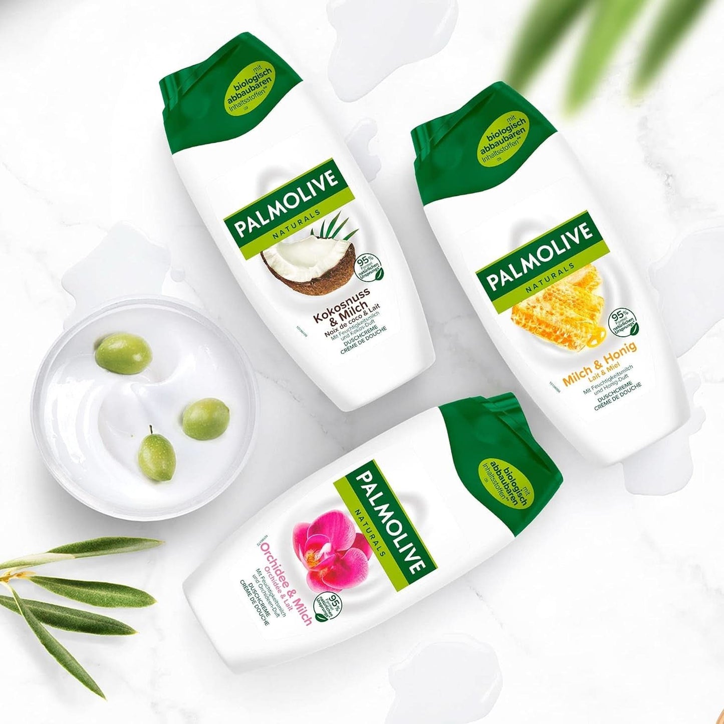 Gel douche Palmolive Naturals à la noix de coco et au lait, 6 x 250 ml Naty Shop Douche et bain
