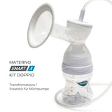 Ensemble de pompe double Nuvita Efficient pour Materno Smart X - 1287KDX | Ensemble complet d'accessoires, biberon anti-colique approuvé par Aio Accesorii Hrana si Alattare Bebe Naty Shop