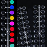 240 pièces Nagel Display Punkt Farbpunkte,Transparent Nail Art Display,Nagellack Displays Rund Für Nagelstudio Und Anfänger,Diy Nail Art Nagelstudios