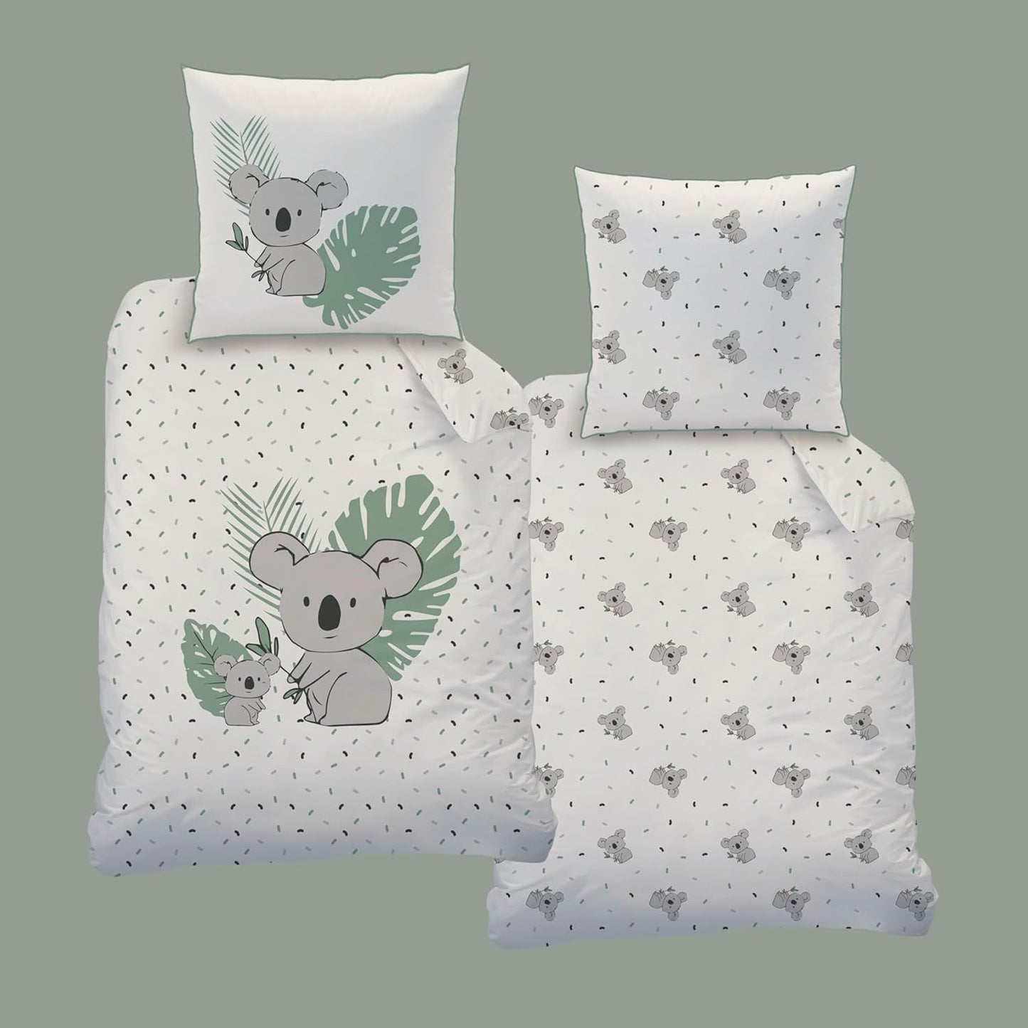 Parure de lit enfant, Koala ou Licorne, 100% coton Literie - enfant Naty Shop