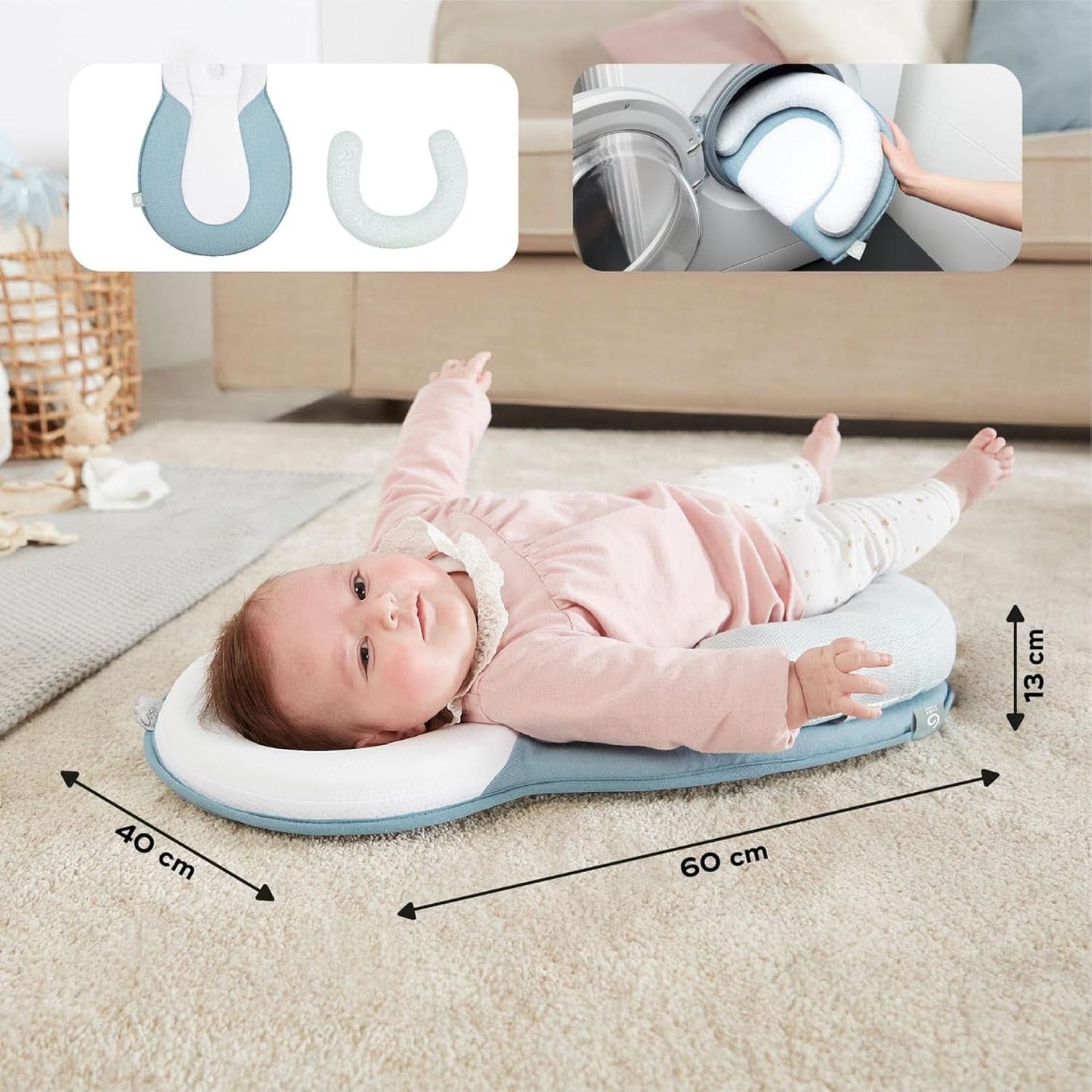 Babymoov Cosydream Coussin de positionnement Mosaic pour bébé pour soulager les coliques et prévenir la plagiocéphalie, 0-3 mois Accessoires Alimentation et Allaitement Bebe Naty Shop