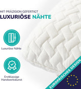 ZenPur Oreiller orthopédique cervical 40 x 60-13 cm, oreiller de tête en mousse à mémoire de forme – Oreiller de sommeil ergonomique pour le cou et les épaules, certifié Oeko-TEX