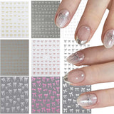 GZMAYUEN 12 couleurs français ongles autocollants 3D français dégradé couleur ongles autocollants auto-adhésif ongles conception ongles accessoires
