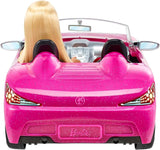 Poupée Barbie et cabriolet à paillettes roses, logo pneu réaliste, jouet 3 ans, DJR55 Naty Shop Dolls