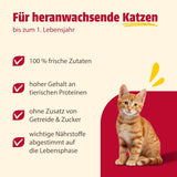 animonda Carny Katzen Nassfutter Kitten Chicken + Pute (12 x 400g), Kitten getreidefreies Katzennassfutter ohne Zucker für wachsende Kätzchen bis 1 Jahr, mit frischen Ingrédient