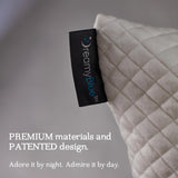 Oreiller de sommeil Dreamyblue Premium - Remplissage en mousse à mémoire de forme déchiquetée [Loft réglable] Housse en viscose de bambou lavable - Pour côtés coulissants, dos et ventre - Oreillers standard Naty Shop