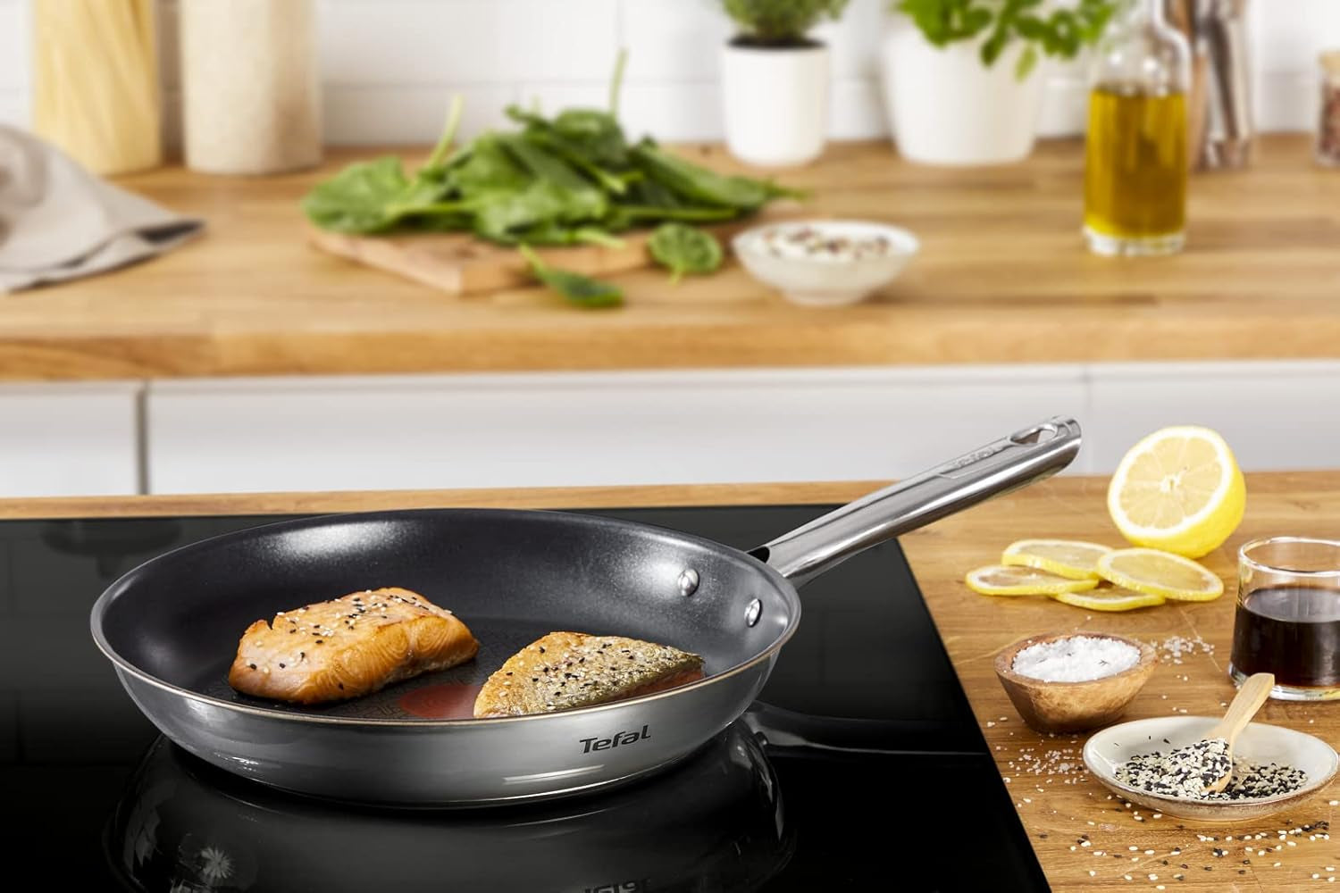 TEFAL DUETTO Set de casseroles 3 pièces 20/24/28 cm, casseroles et poêles à induction Naty Shop