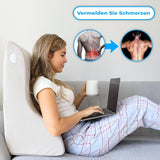 Oreiller de lecture en mousse à mémoire de forme | Pernă ergonomică pentru spate și pană pentru pat, canapea și canapea | Oreiller de soutien orthopédique pour les maux de dos et les tensions