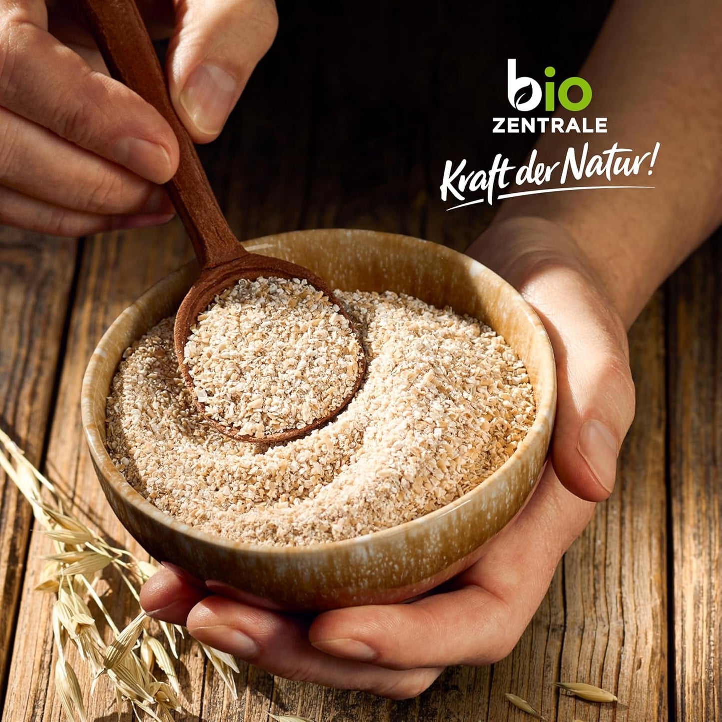 Son d'avoine bio Biocentral 1 kg | Forfait avantageux | Source de protéines riche en fibres | Naturellement végétalien | De l'agriculture de l'UE | Faible teneur en sucre