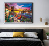 Clementoni - 33552 Collection - Manhattan Balcony Sunset, Puzzle 3000 pièces pour adultes et enfants à partir de 10 ans, jeu d'adresse pour toute la famille Puzzle Naty Shop
