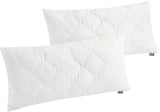 Traumnacht Oreiller en bambou avec fibres de bambou, hypoallergénique, antibactérien Ensemble d'oreillers avec fermeture éclair, composé de 2 oreillers 40X80Cm, certifié Oeko-Tex, développé en Allemagne Oreillers standard Naty Shop Oreiller 40 X 80 Cm