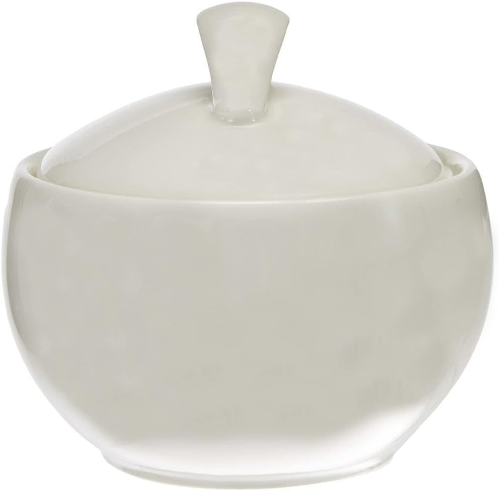 Villeroy & Boch New Cottage Basic Sugar Bowl, 450 ml, hauteur : 6,5 cm, porcelaine premium, blanche