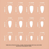 24 pcs French Press On Long Nails Cercueil Blanc Ongles Artificiels Ombre Rose Nude Adhésif Ongles Acrylique Ongles Ensemble Ongles Conseils Pour Femmes Printemps Été Accessoires Ongles
