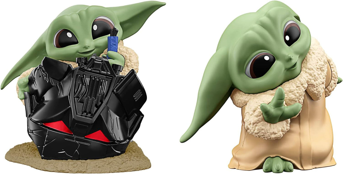 Star Wars Hasbro the Bounty Collection Série 5, Pack de 2 figurines Grogu, Jeu de casque, Jeu Peek-a-Boo, Jouet pour 4+, 5,5 cm, Multi, F5941 Figurines d'action Naty Shop Titre par défaut
