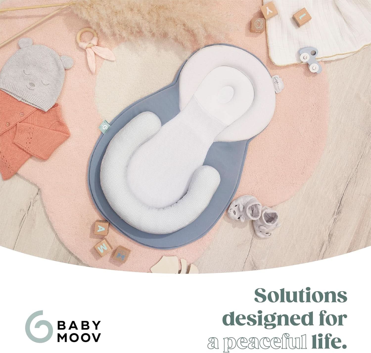 Babymoov Cosydream Coussin de positionnement Mosaic pour bébé pour soulager les coliques et prévenir la plagiocéphalie, 0-3 mois Accessoires Alimentation et Allaitement Bebe Naty Shop