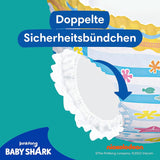 Couches de bain jetables Pampers Splashers Baby Shark édition limitée 4-5, 11, 9 kg-15 kg, pour une protection sûre dans l'eau
