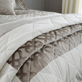 Catherine Lansfield Velours Coupé Treillis, Naturel, couvre-lit - 220X230Cm Catherine Lansfield Lits et Couvertures