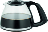 Machine à expresso Subito avec filtre, carafe en verre, 10-15 tasses, capacité 1,25 L, fonction d'arrêt automatique, filtre amovible, indicateur de niveau d'eau, acier inoxydable, rouge/noir, FG360D