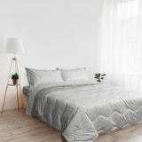 Couette Foppapedretti Nacht&Natura pour lit double 2P; vague perlée, housse 100% coton, Made in Italy Couettes et quilts Naty Shop