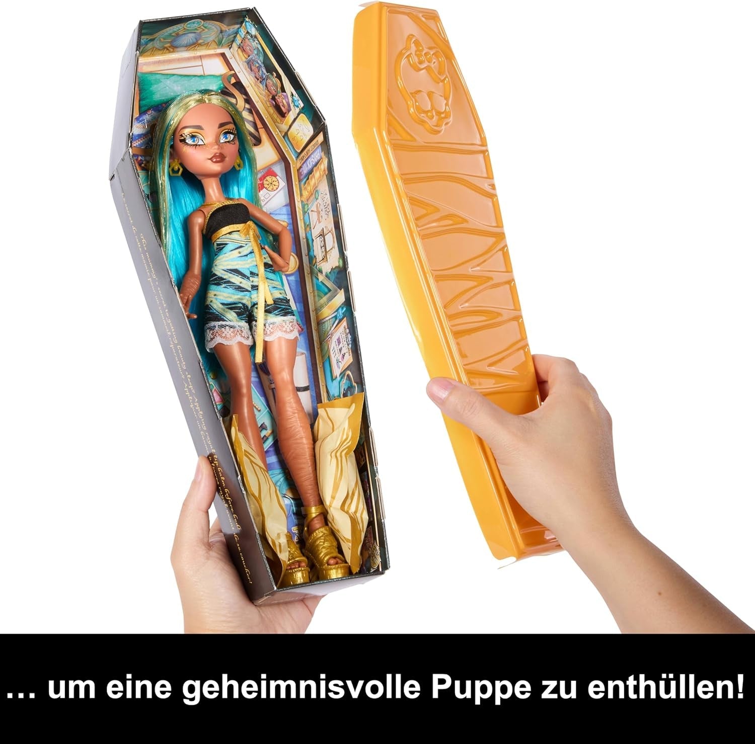 Poupées et accessoires Monster High Buried Secrets, thème Creepover douillet avec une poupée mystérieuse et 5 surprises au déballage (les chiffres peuvent varier), HYV64