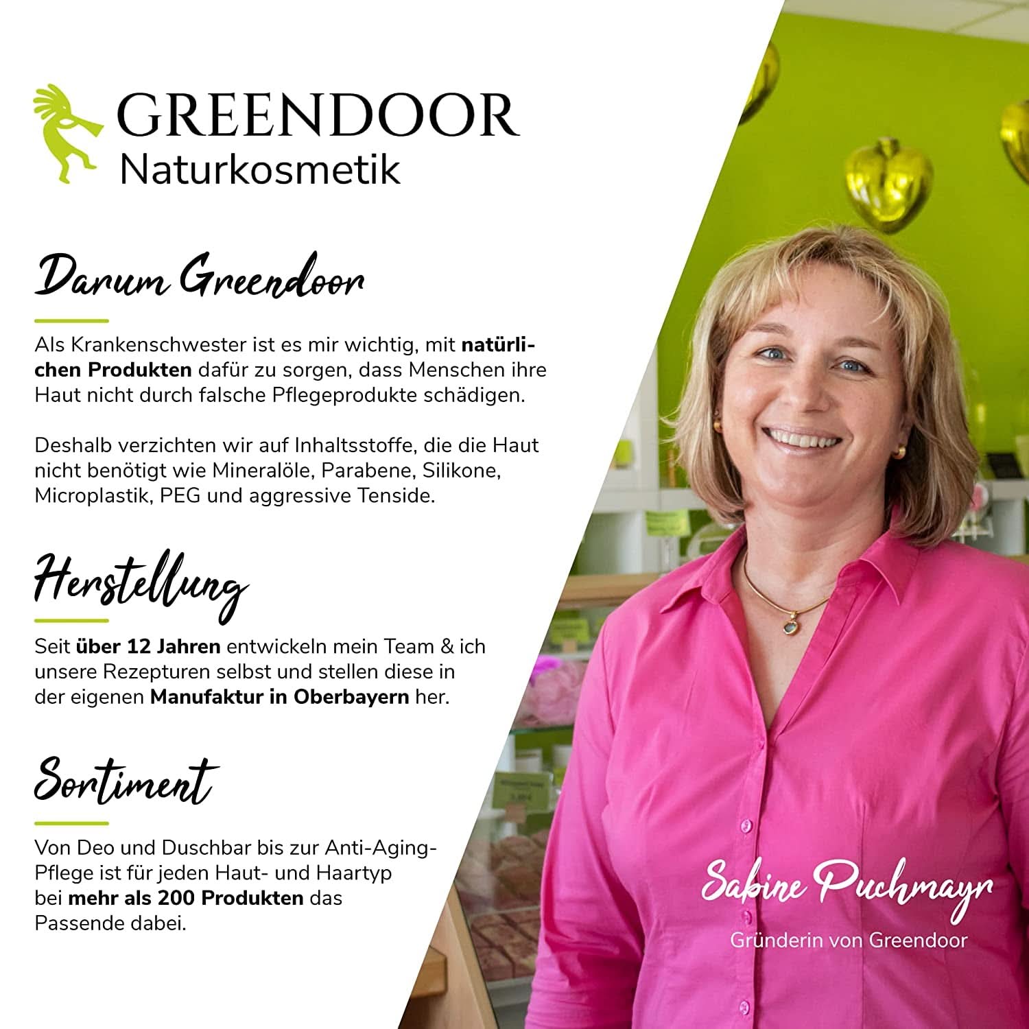 GREENDOOR Eye Roll-On Aloe Vera, sérum contour des yeux naturel anti-rides, 10 ml Cosmétiques et Beauté Naty Shop