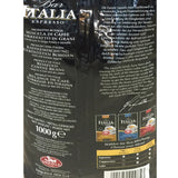Kafffe, Bar Italia Espresso, gran crema (1 kg, sac), paquet de 1