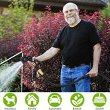Tuyau d'arrosage flexible extensible de 15 m, tuyau d'arrosage flexible avec 8 fonctions de pulvérisation, tuyau d'arrosage flexible de 1/2" à 3/4", pour arrosage du jardin, lavage de voiture, lavage et arrosage
