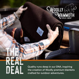 Couverture de camping Woolly Mammoth Woollen Co., extra large, laine mérinos, l'équipement extérieur parfait pour le bushcraft, le camping, le trekking, la randonnée, la survie ou la couverture de cabine. Marron, 168 X 228 Lits et Couvertures Woolly Mammoth Woollen Company