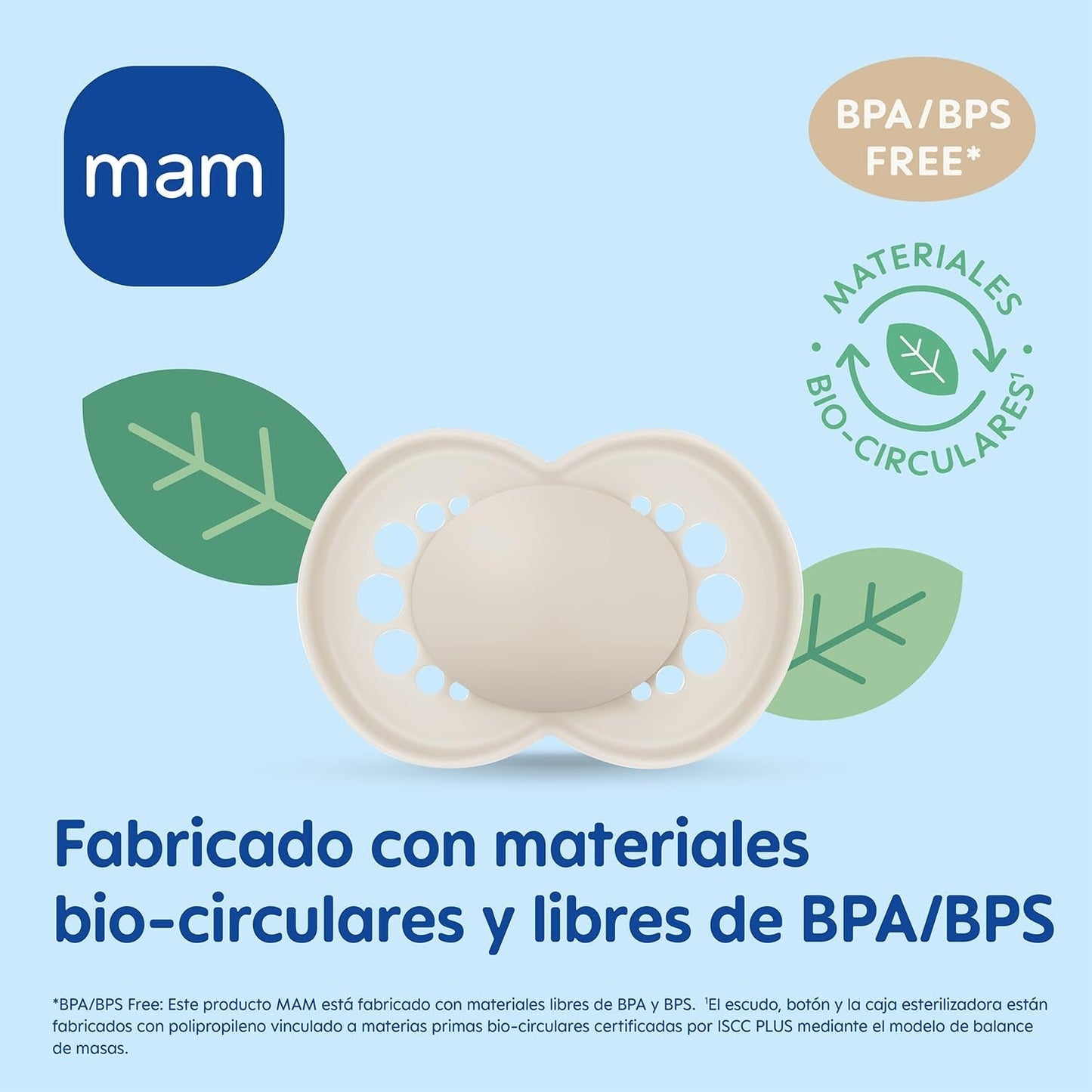 MAM Sucette Bébé 0-2 Mois Tétine Plate Flexible Symétrique Silicone Souple Facile à Utiliser avec Boîte Auto-stérilisante Original Neutre Mat 2 Pièces