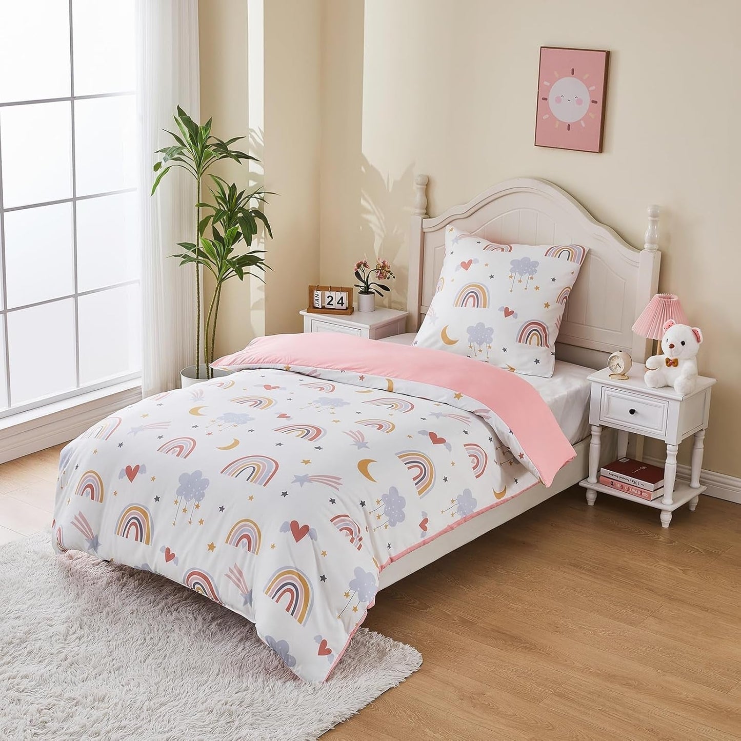 Linge de lit enfant, Arc-en-ciel, microfibre Linge de lit - enfant Naty Shop