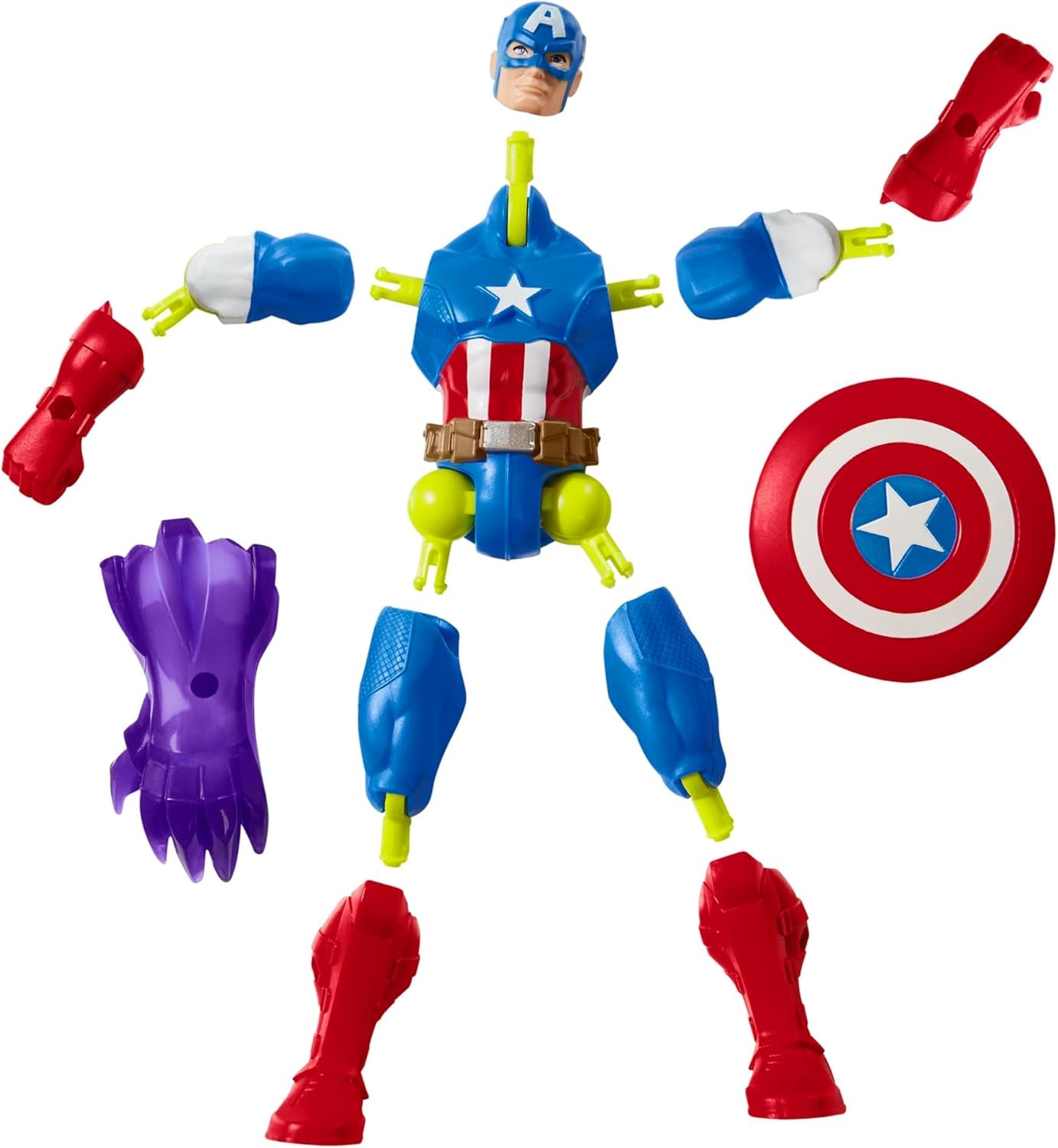 Mixmashers Marvel Captain America Avengers Mix-And-Match Action Figure & Accessoires Figurines Naty Shop