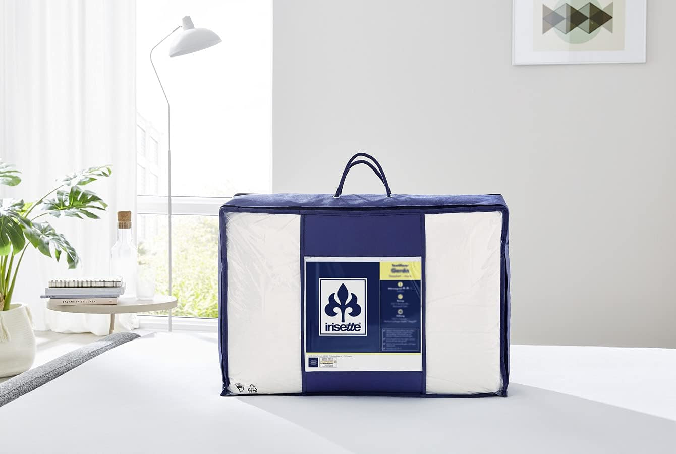 Couette d'été Edition Irisette - Fabriquée en Allemagne - Couette d'été légère avec housse en microfibre douce, 155 X 220 cm, certifiée Öko-Tex Couettes et couettes Naty Shop