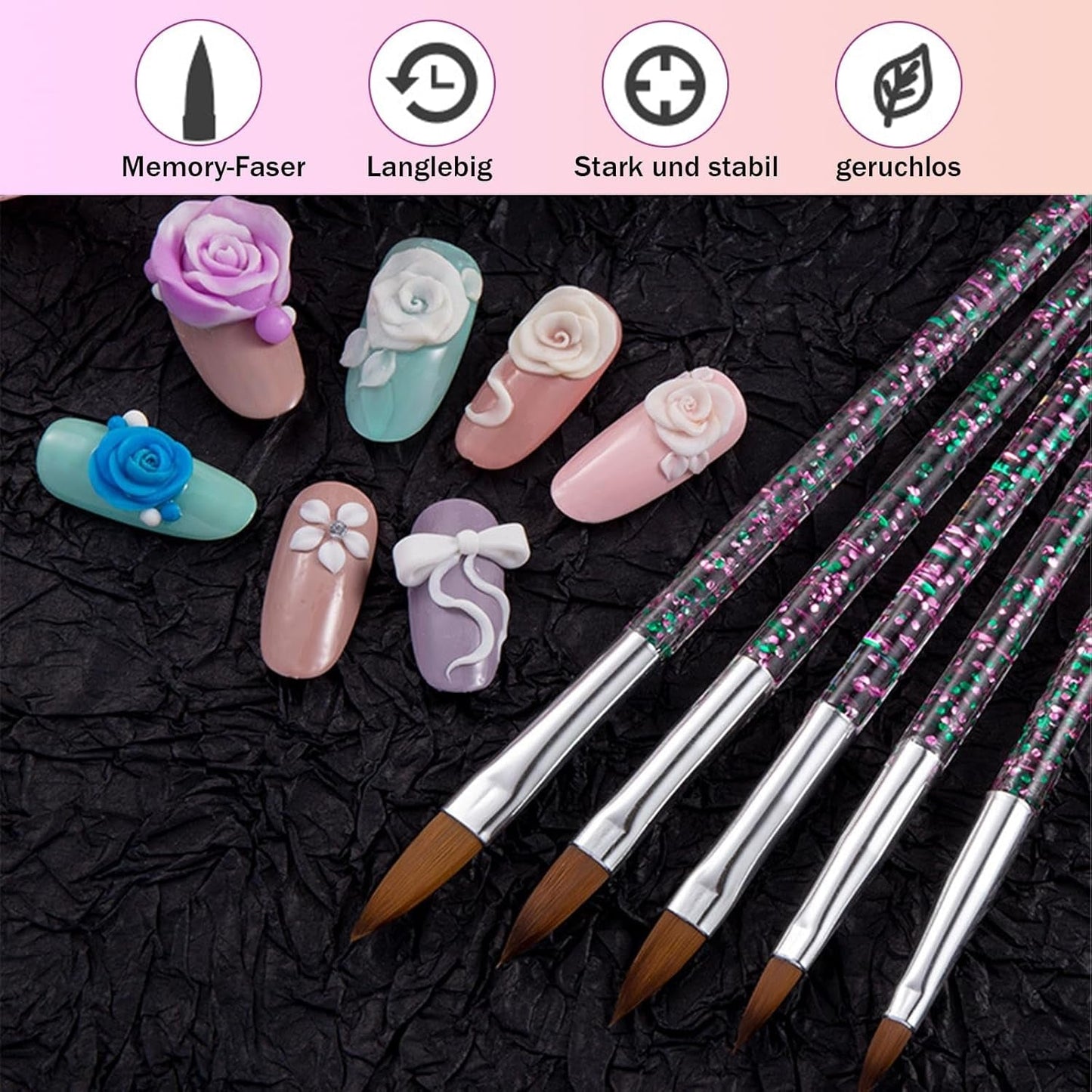 31 pièces ensemble de pinceaux à ongles professionnels, pinceaux à ongles à double extrémité, pinceaux à ongles pour gel, stylo acrylique pour nail art, outils de pointage pour nail art, brosse à ongles pour la conception de salons de coiffure DIY