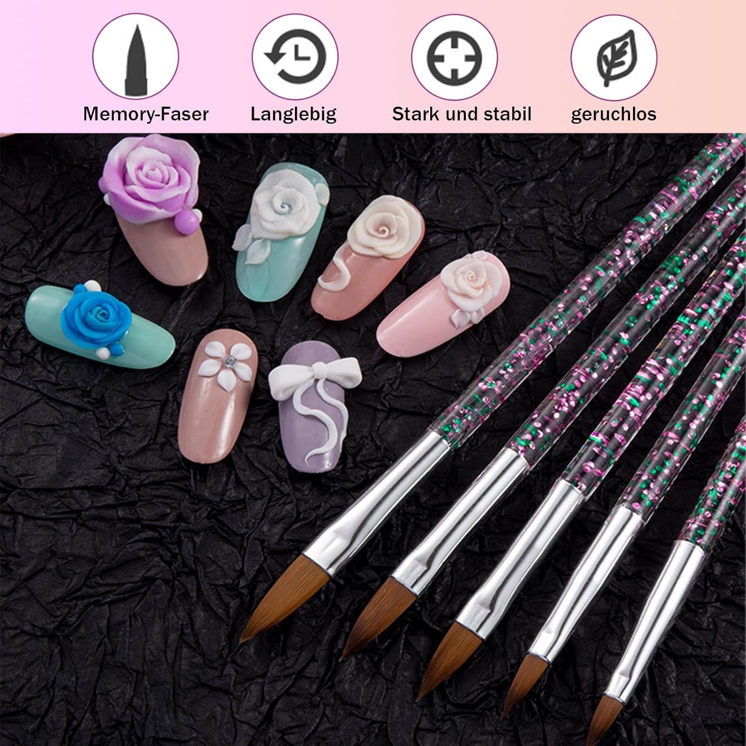 31 pièces ensemble de pinceaux à ongles professionnels, pinceaux à ongles à double extrémité, pinceaux à ongles pour gel, stylo acrylique pour nail art, outils de pointage pour nail art, brosse à ongles pour la conception de salons de coiffure DIY