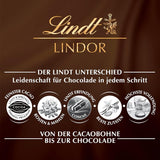 Boules de chocolat blanc Lindt LINDOR | Sachet de 137g | Env. 10 boules de chocolat blanc fourrées fondantes | Cadeau de chocolat | Cadeau chocolat