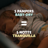 Pampers Baby Dry Maxi Taille 4 (7-18 kg), 200 couches + 500 points câlins supplémentaires gratuits