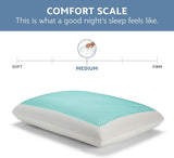 Sealy SE '19 Essentials SM Aqua Bubble Gel Sheet, 1 oreiller MC (US), blanc, 61 x 40 x 14 cm Naty Shop Oreillers standards