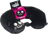 Oreiller cervical Moïse. Ed, le chat | Oreiller cervical et tête 2 en 1 pour les voyages | Oreiller de voyage chat, 28 cm, noir