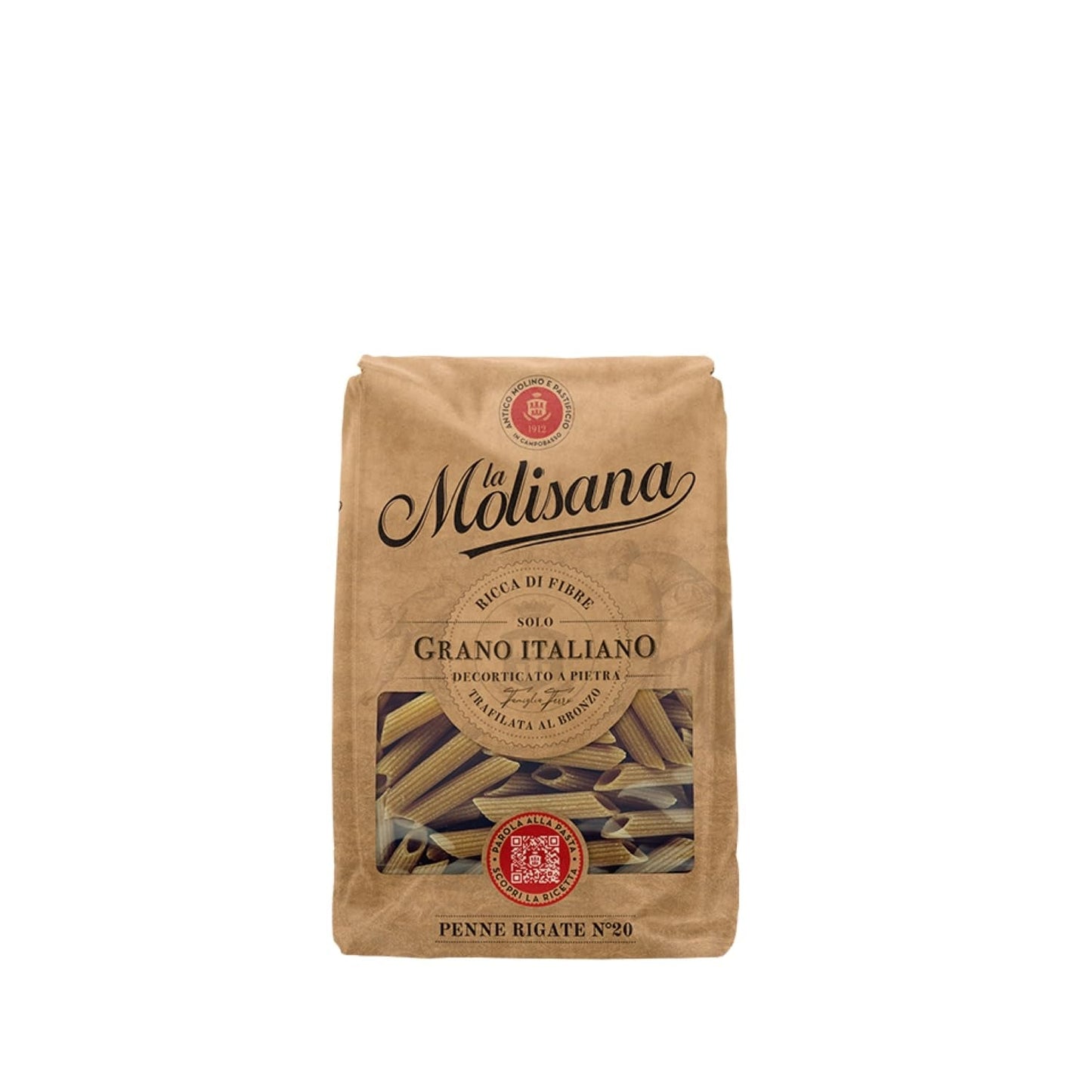 N°20 Penne Régate Integrale Pâté 500 g - Lot de 6