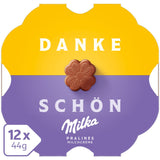 Milka Little Thank You Chocolates 12 x 44 g, chocolats à la crème de lait fine enrobés de chocolat au lait alpin (paquet de 5)