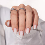 Btartbox Faux Ongles Carrés Courts Baby Boomer Colle Sur Blanc Dégradé Rose Faux Ongles Ongles Artificiels Courts avec Colle À Ongles 30 Pièces Faux Ongles Carrés