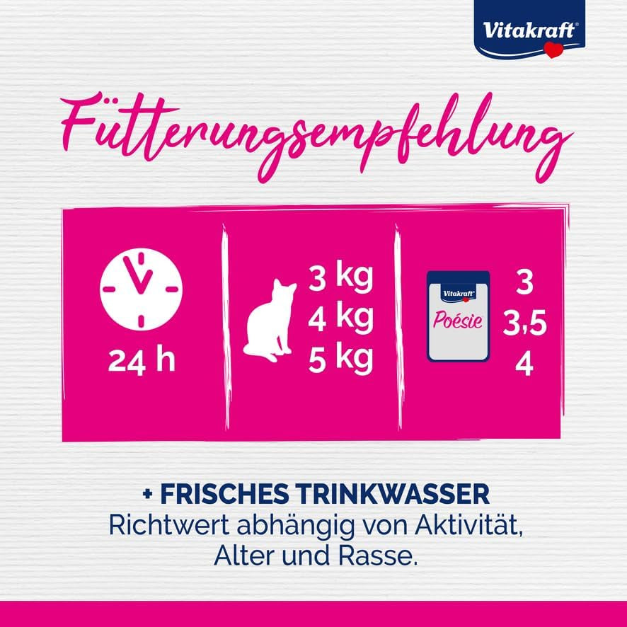 Vitakraft Poésie Délice, Sélection de Poisson, Nassfutter Katze, Katzennassfutter en Sauce, avec Seelachs, mit Kabeljau, ohne Zusatz von Zucker und Getreide (1 paquet avec 6x 85g)
