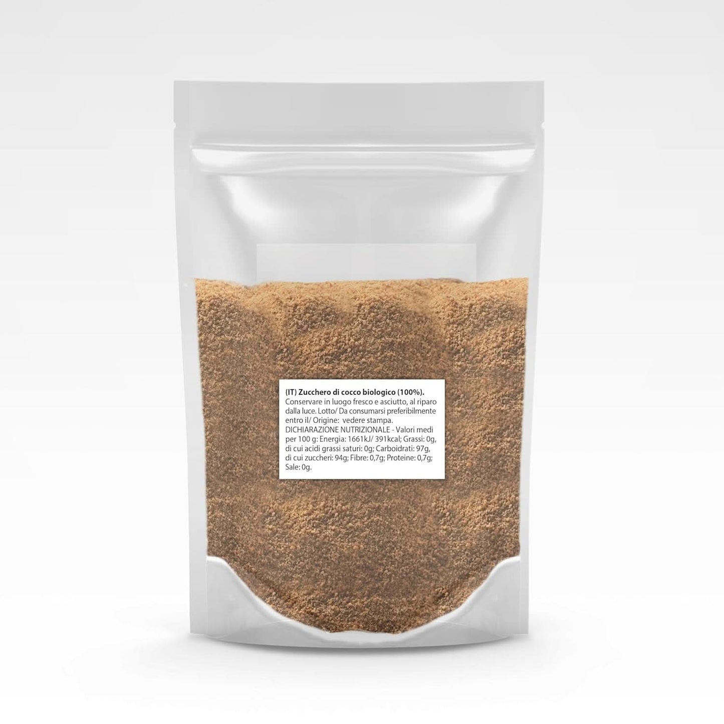 Sucre de coco-100% biologique, non raffiné, 1 Kg Édulcorants Naty Shop