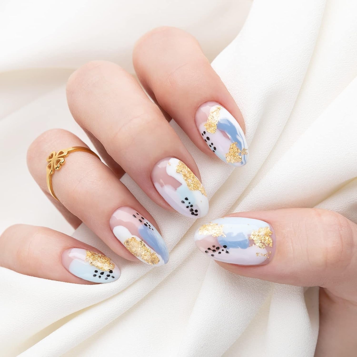 Types d'ongles, 500 pièces de faux ongles artificiels en acrylique avec boîte de rangement pour salons de manucure et bricolage à domicile, 10 tailles