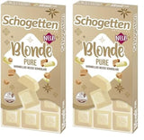 Schogetten Blonde Pure I chocolat blanc au caramel I 100 g I portion individuelle (paquet de 2)