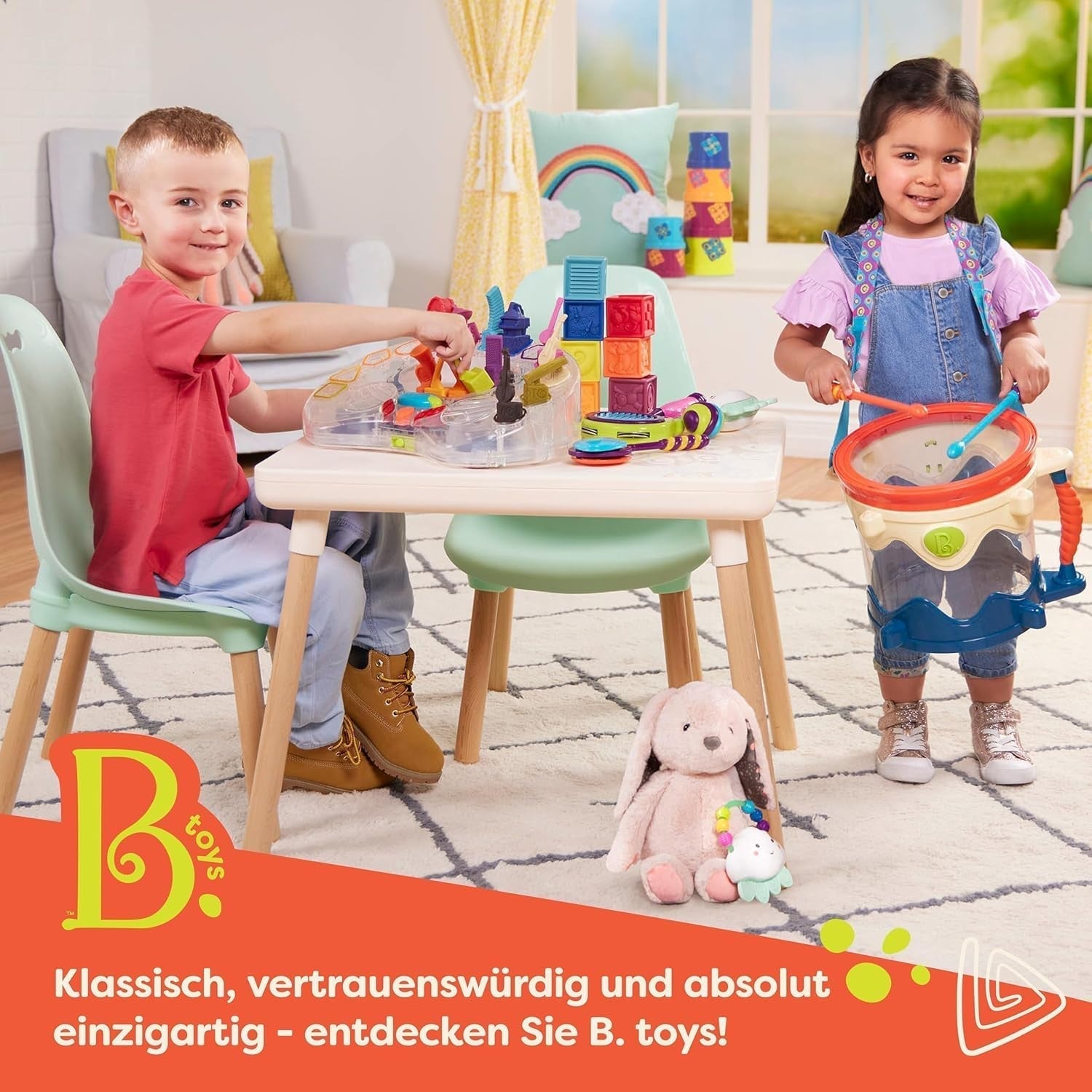 B. toys 13 pièces jouet de baignoire pour enfant avec bateau, gobelet empilable, poisson, jeu de pêche jouet pour enfant baignoire à partir de 1 an Jouets Bebe Naty Shop