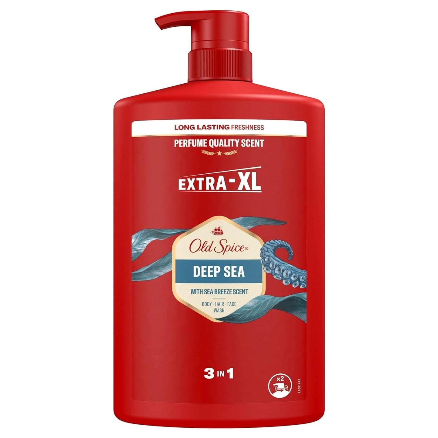 Gel douche et shampoing 3 en 1 Old Spice Captain pour hommes, 1 litre douche et bain Naty Shop Deep Sea