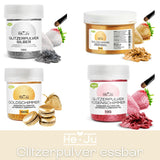 He-Ju Colorant Alimentaire Liquide Or Métallisé 25 ml, Paillettes Comestibles pour Boissons et Aliments (Or Métallisé, 25 ml)